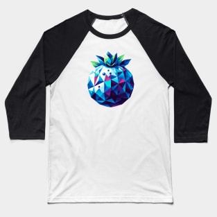 Abstract Geometric Blueberry - Color Design Baseball T-Shirt